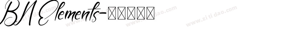 BN Elements字体转换